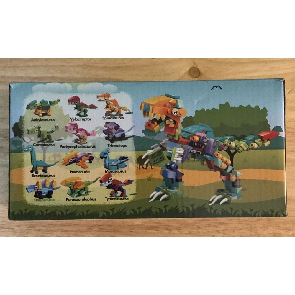 24 Pk Dinosaurs Valentines Day Gift Sets, Dinosaurs Building‎ Blocks